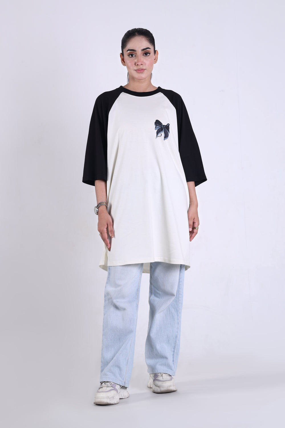 Women Oversized T-Shirt - Relaxed-fit | Butterfly