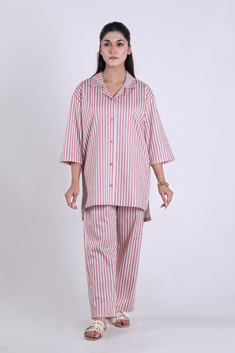Women's Sleepwear Suit - Pink Stripe