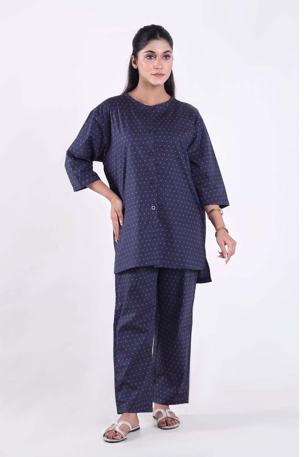Women's Cotton Sleepwear-Little Heart