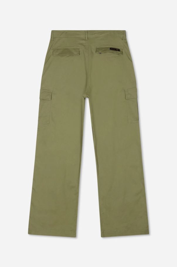 Women's Cargo Pants Sage Green Belt loops Cargo Trousers