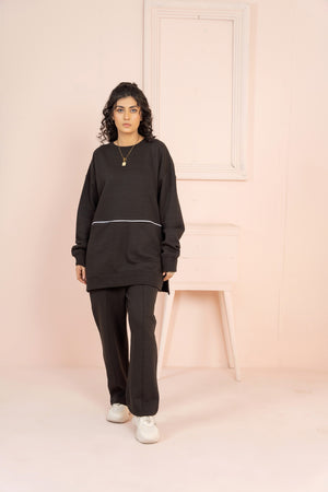 Women's Loungewear Co-Ord Set - Black