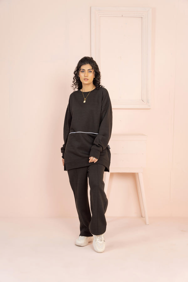 Women's Loungewear Co-Ord Set - Black