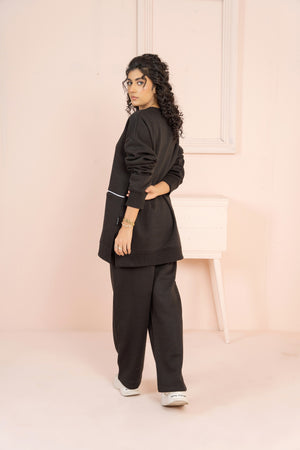 Women's Loungewear Co-Ord Set - Black