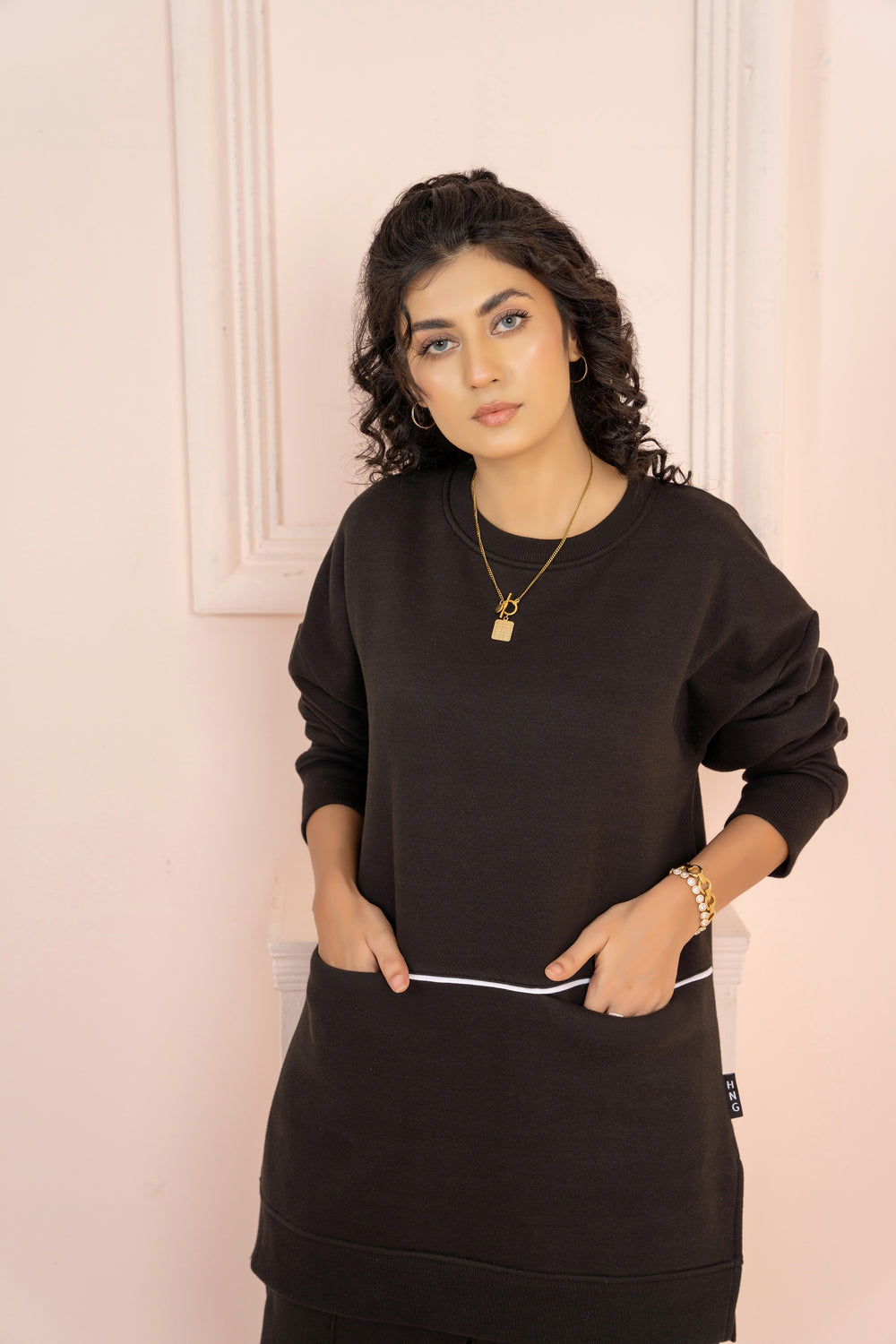 Women's Loungewear Co-Ord Set - Black