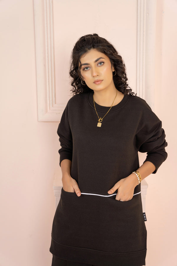 Women's Loungewear Co-Ord Set - Black