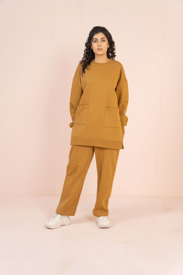 Women's Loungewear Co-Ord Set - Mustard