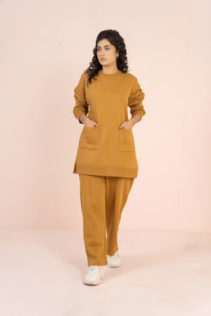 Women's Loungewear Co-Ord Set - Mustard
