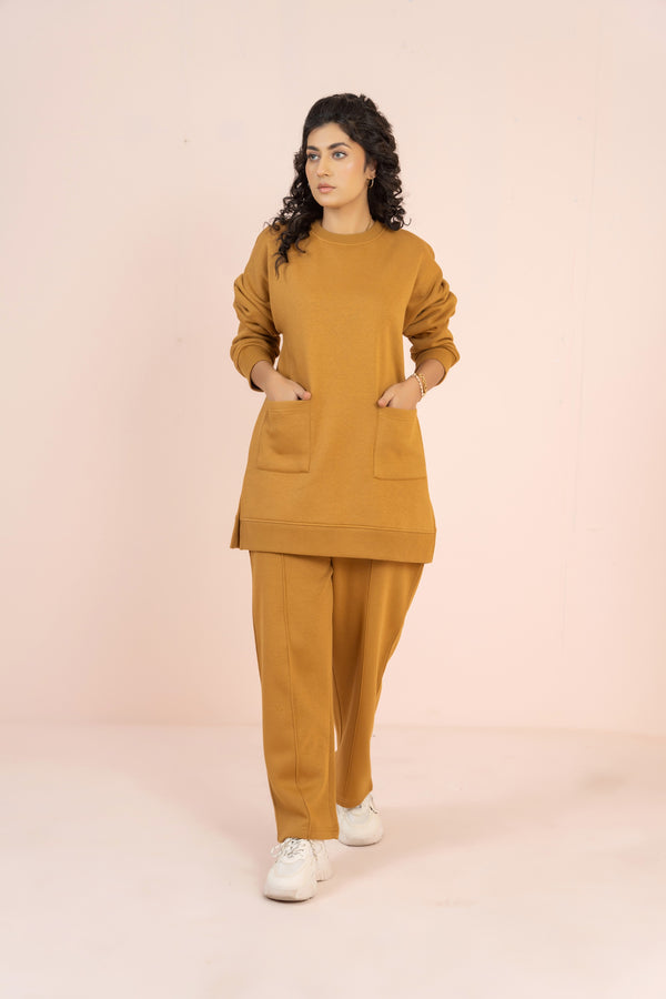 Women's Loungewear Co-Ord Set - Mustard