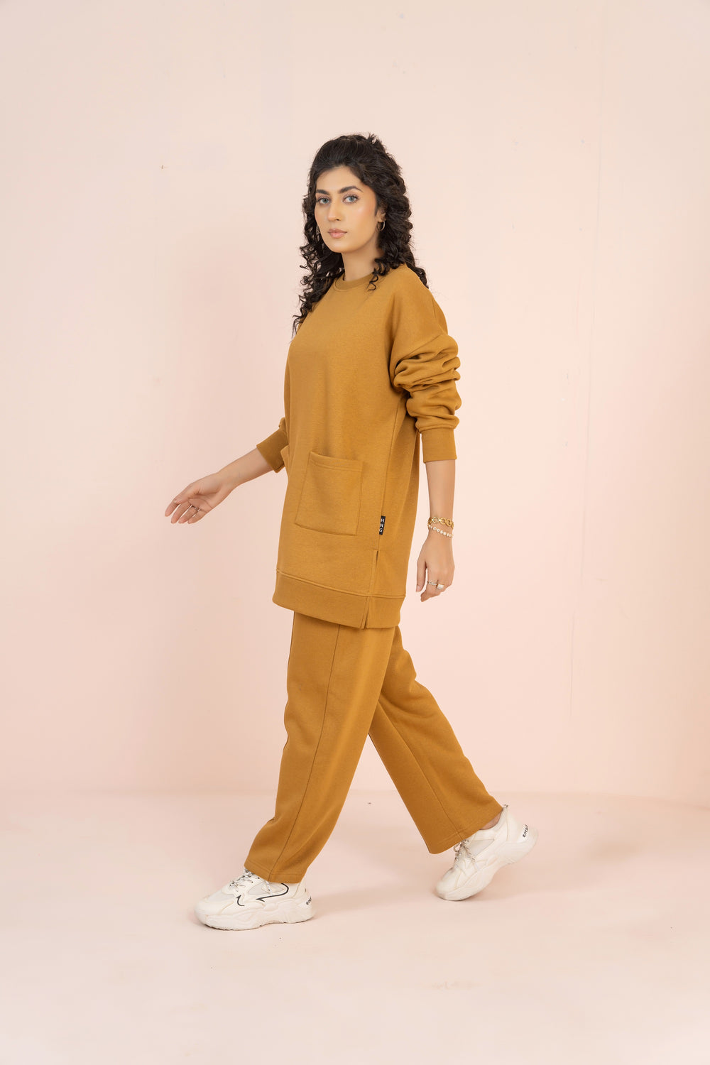 Women's Loungewear Co-Ord Set - Mustard