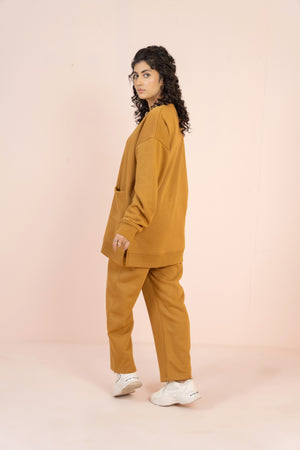 Women's Loungewear Co-Ord Set - Mustard