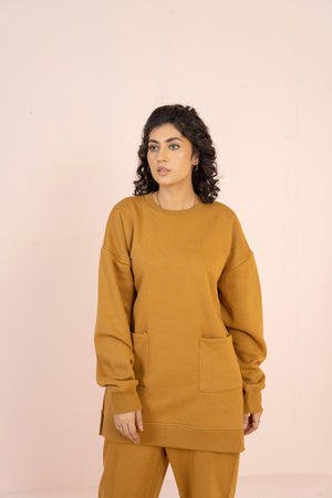 Women's Loungewear Co-Ord Set - Mustard