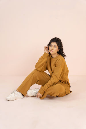 Women's Loungewear Co-Ord Set - Mustard