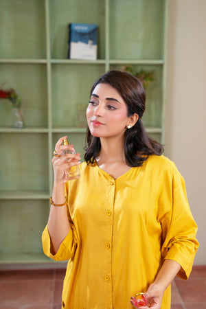 Women Solid Sleepwear- Mustard