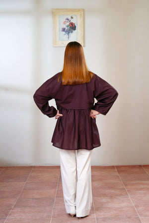 Women Loungewear Top - Chocolate