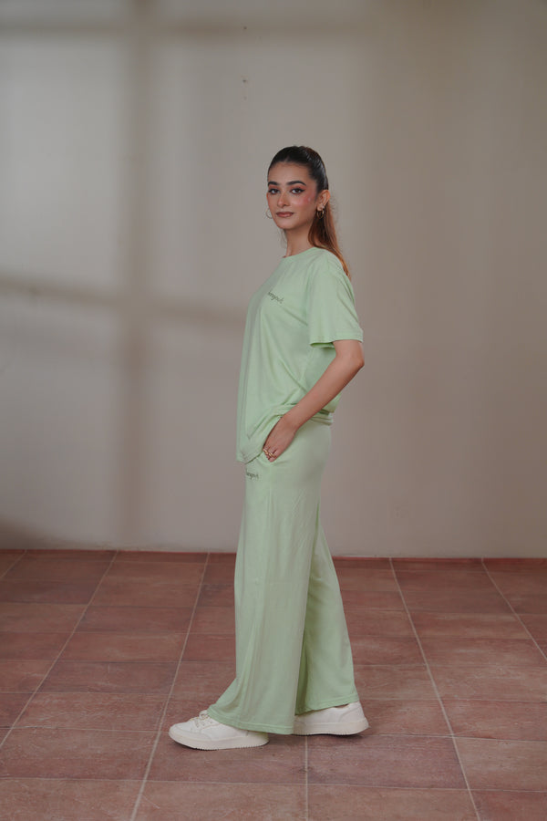 Women Knitted Loungewear - Pastel Green