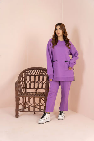 Women's Loungewear Co-Ord Set - Purple