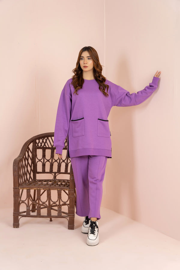 Women's Loungewear Co-Ord Set - Purple
