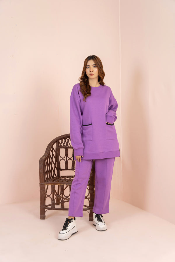 Women's Loungewear Co-Ord Set - Purple