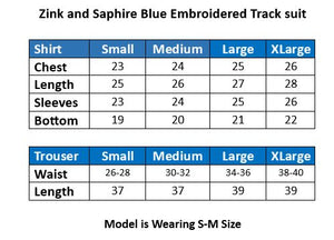 Women's Emb Track Suit- Sapphire Blue