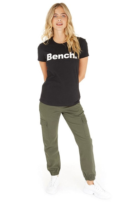 Women's Cargo Trouser Army Green Elastic Waist Cargo Pant