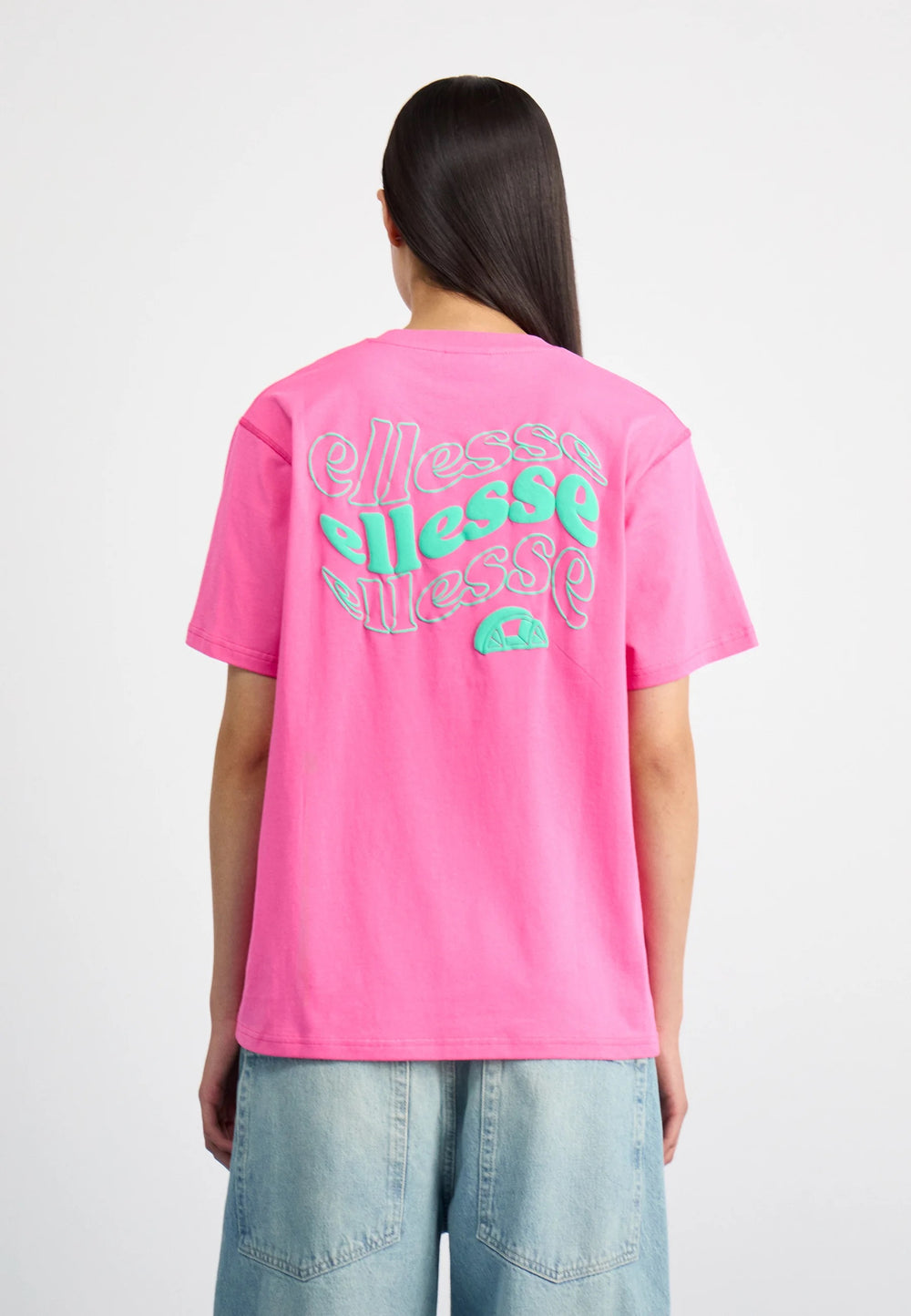 Women Oversized - Pinky T-Shirt | Puff Print
