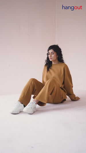 Women's Loungewear Co-Ord Set - Mustard