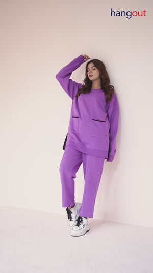 Women's Loungewear Co-Ord Set - Purple