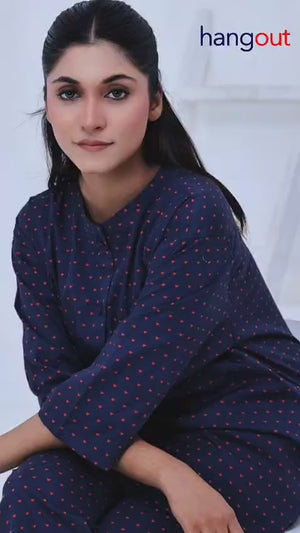 Women's Cotton Sleepwear-Little Heart