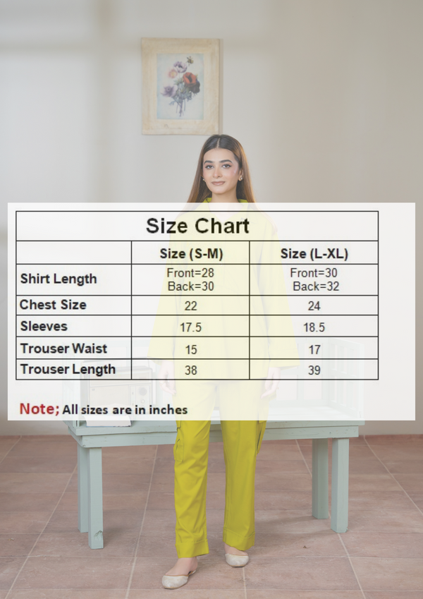 Women Cargo Loungewear - Parrot Green