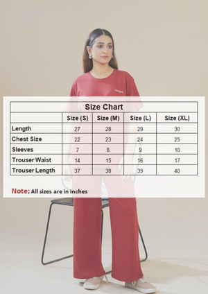 Women Knitted Loungewear - Wine