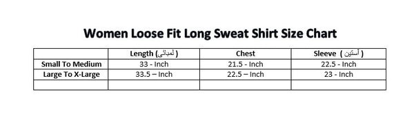 Women's Front Pocket | Long & Loose Fit Sweatshirt - Beige