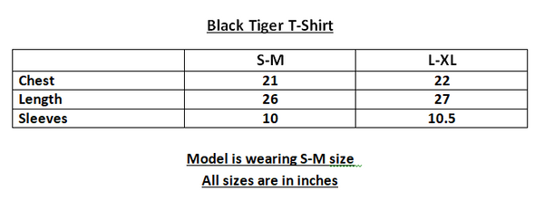 Women T-shirt Relaxed-fit | Black Tiger