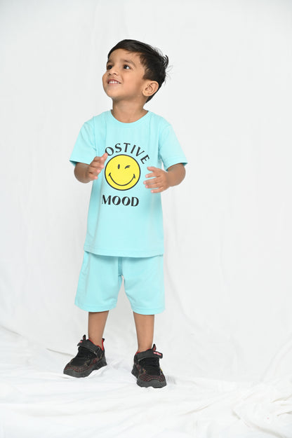 Kids shirt  & short Set - Sky