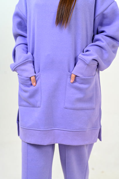 Women's Fashion Co-Ord Set -Lilac