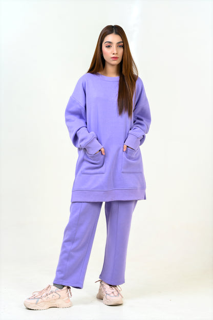 Women's Fashion Co-Ord Set -Lilac