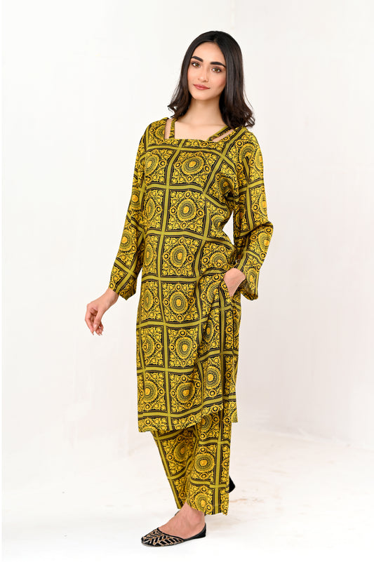 Women's Trending Fashion Wear Suit- Ajrak