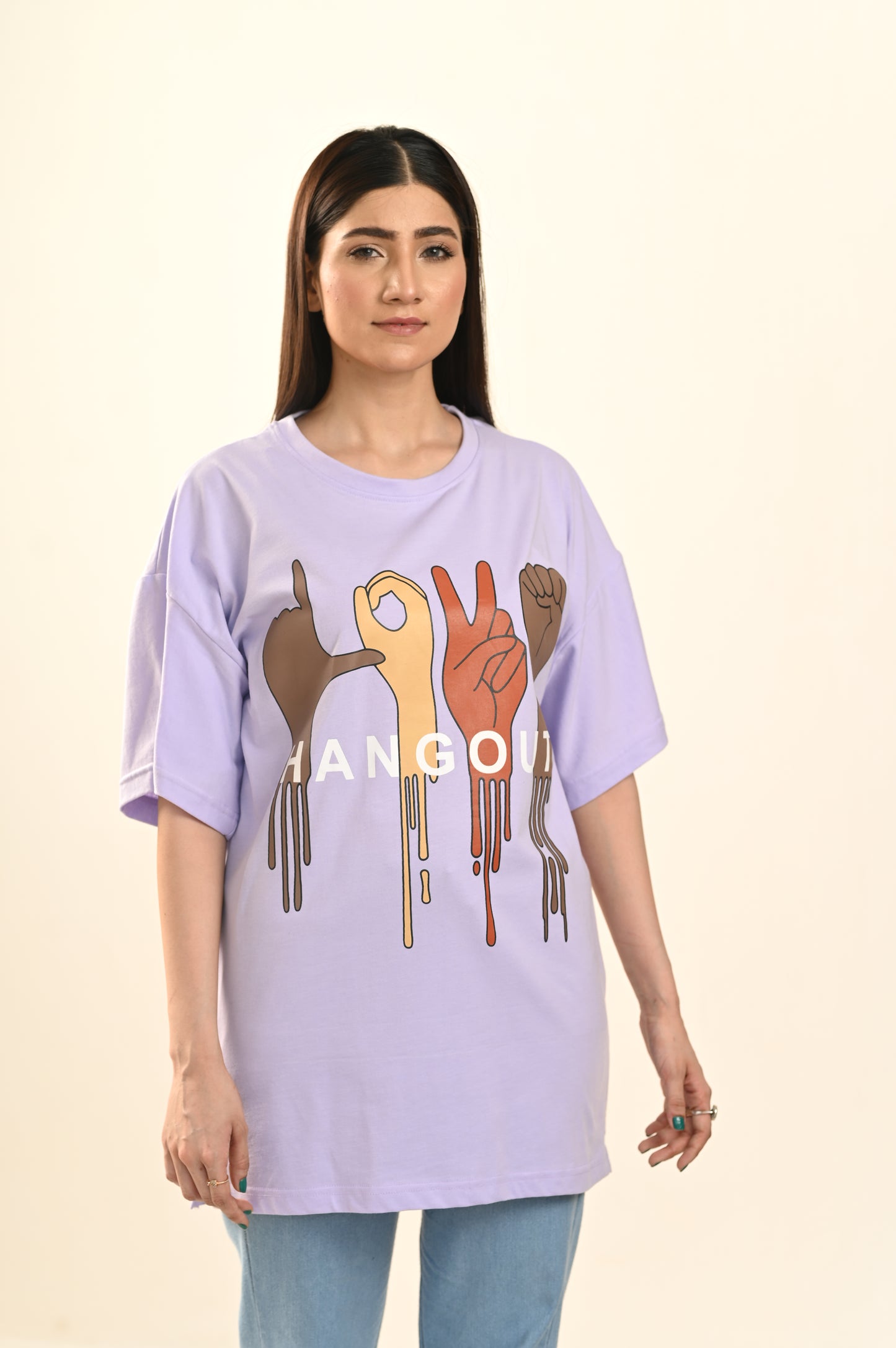 Women Oversized - T-Shirt - Hangout Love