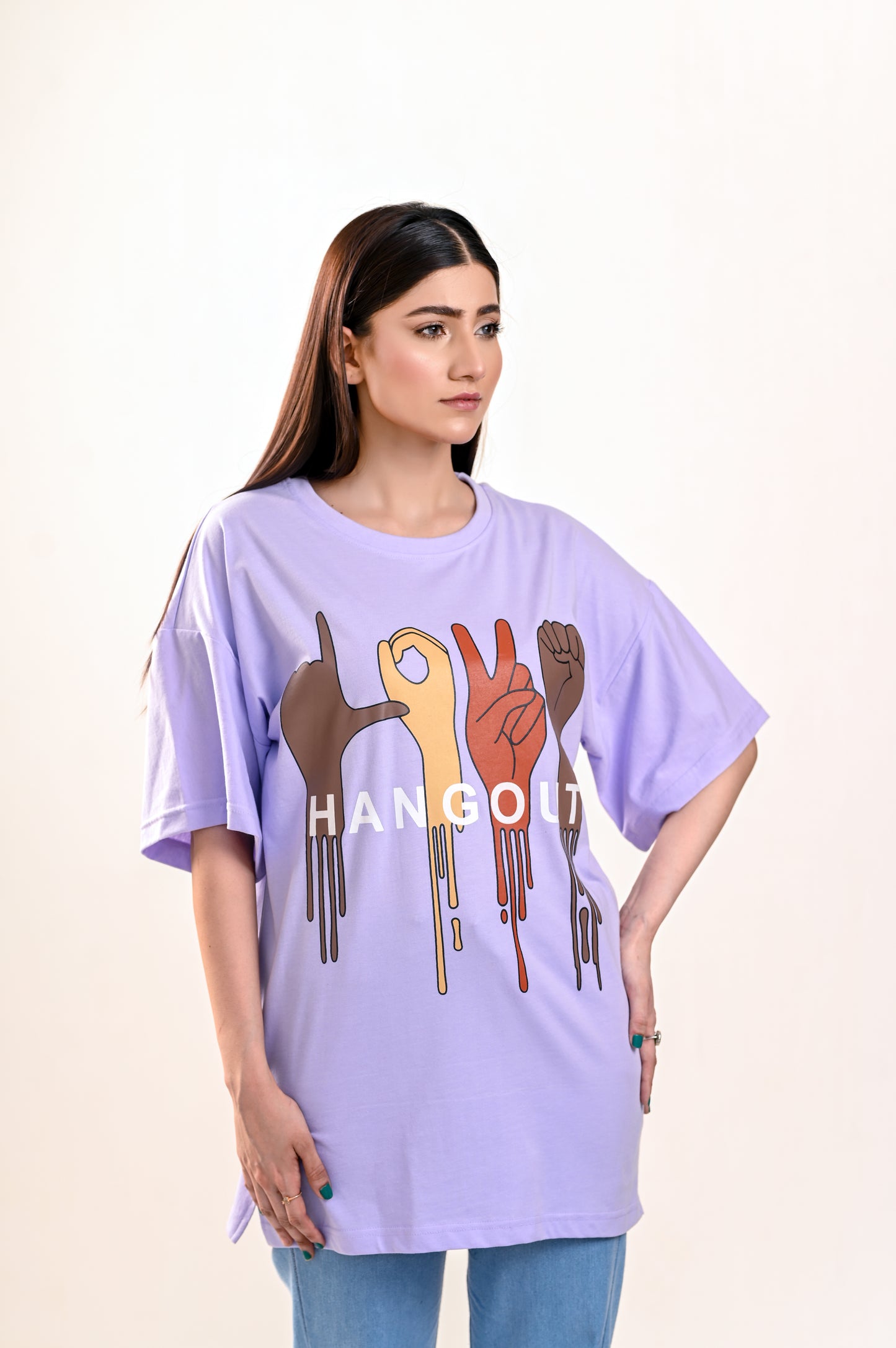 Women Oversized - T-Shirt - Hangout Love