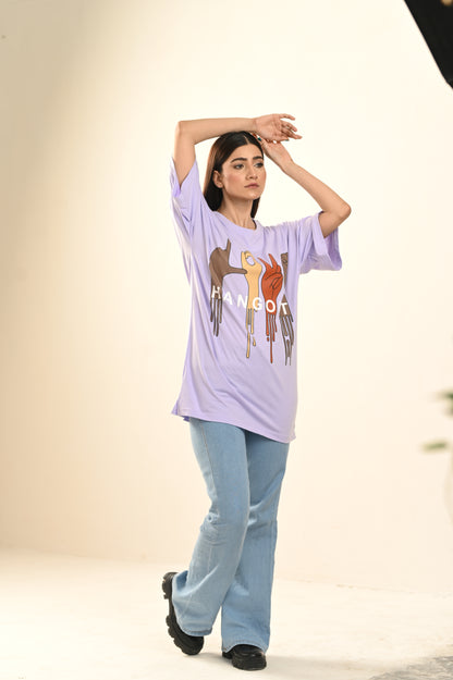 Women Oversized - T-Shirt - Hangout Love