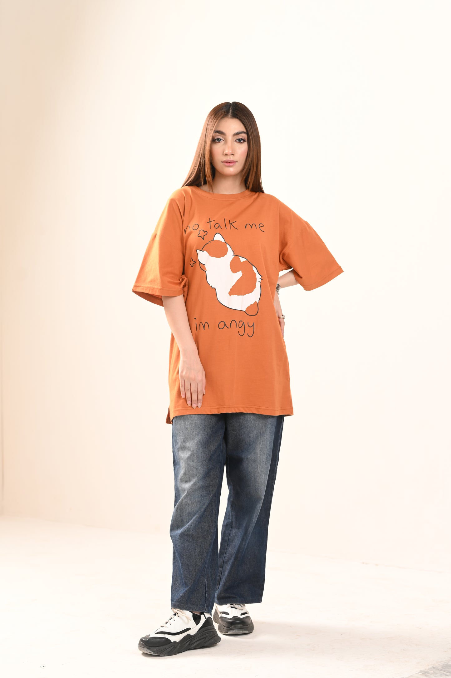 Women Oversized - T-Shirt - No Talk Me