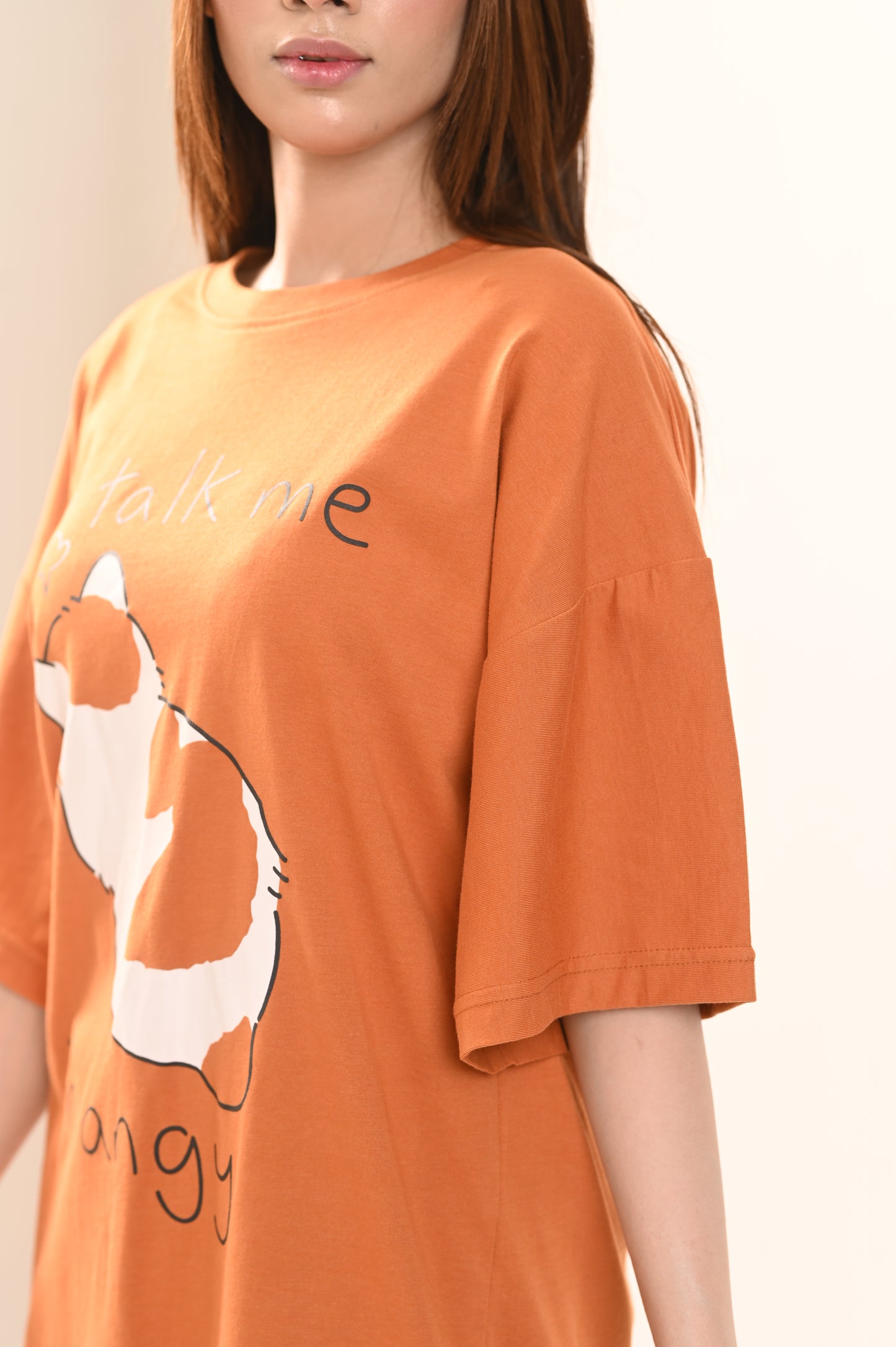 Women Oversized - T-Shirt - No Talk Me