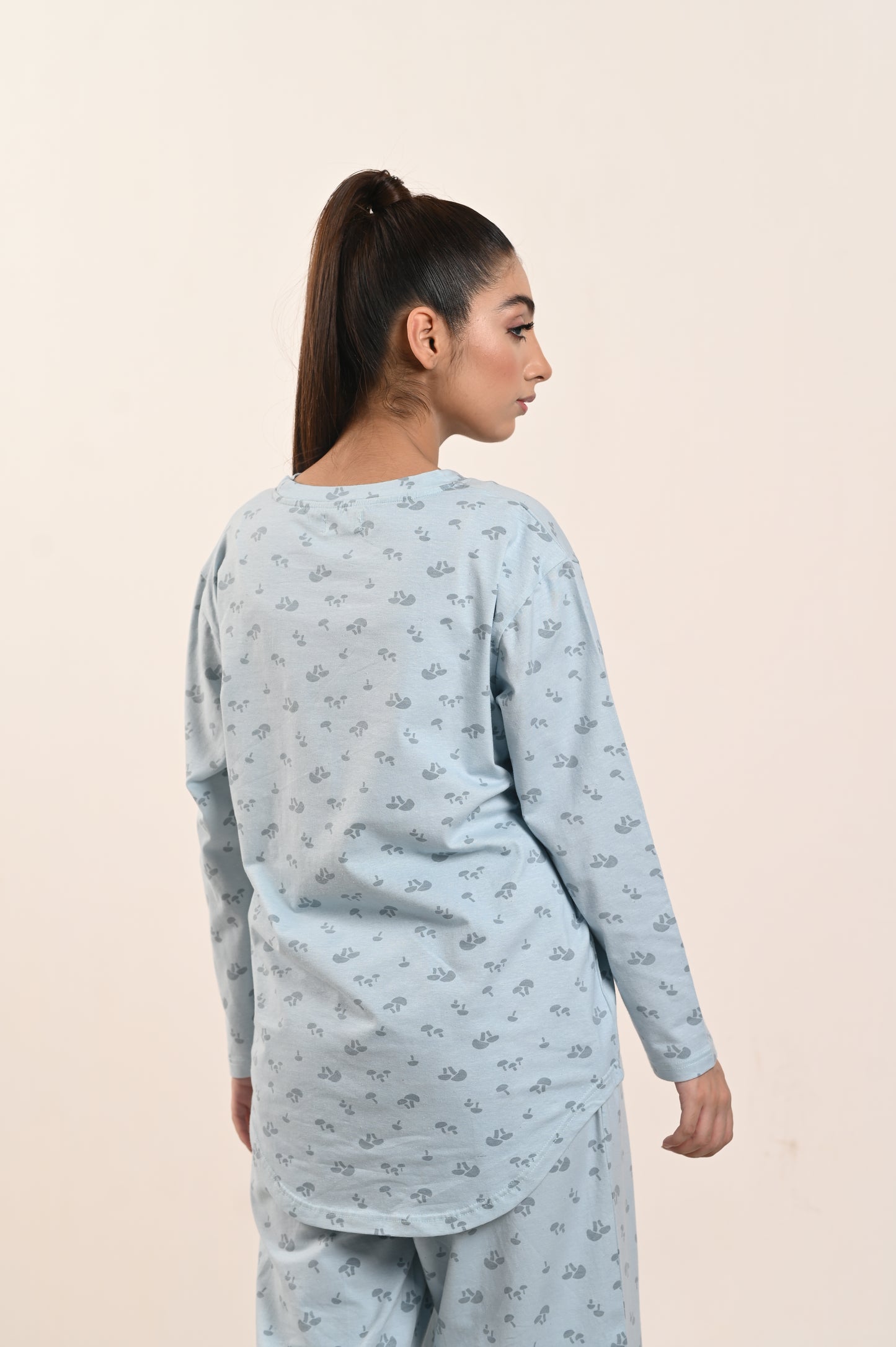 Women's Jersey Self Printed Track Suit - Cotton Candy