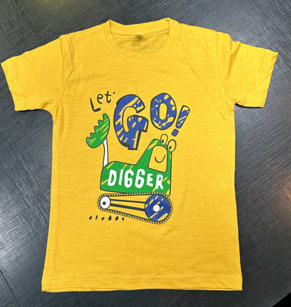 Kids t -shirt_Let's go Digger