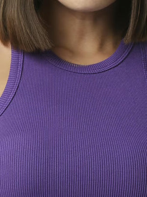Womens Cami Crop Top - Lilac
