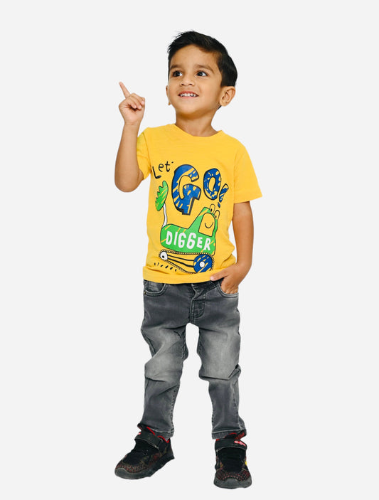 Kids t -shirt_Let's go Digger