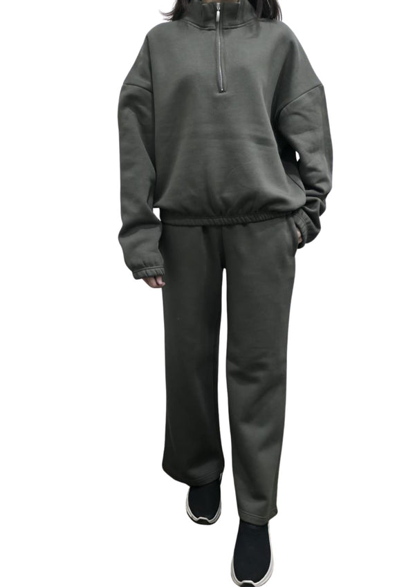 Women Track Suit | Olive Green
