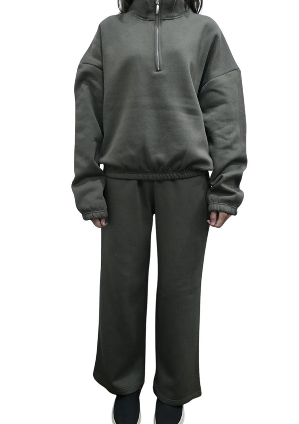 Women Track Suit | Olive Green