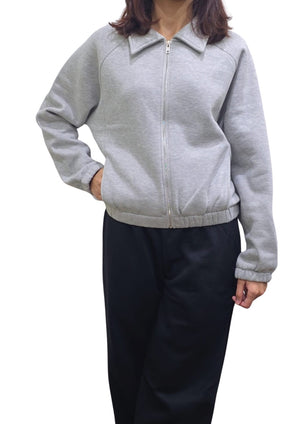 Women Zipper SweatShirt | Grey