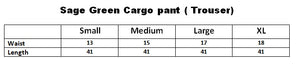 Women's Cargo Wide Bottom- Sage Green