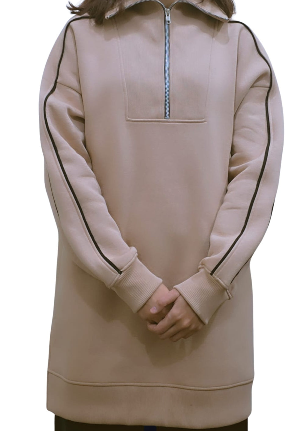 Women Sweatshirt |Loose-Fit | Beige